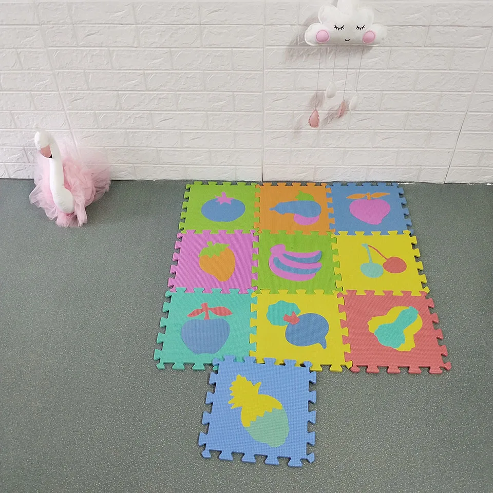 10 шт. дизайн с изображением животных Одежда узором пазл мозайка ЕВА Детская ковер