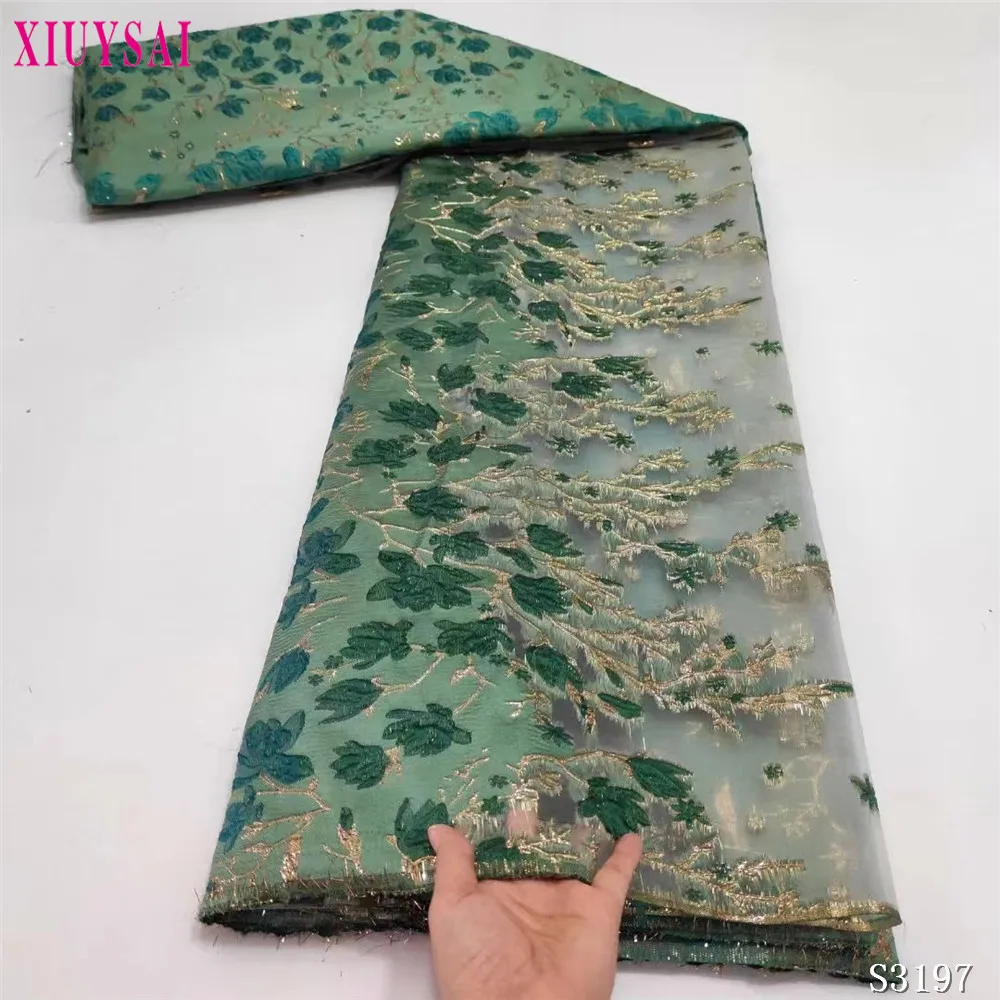 Новейшая африканская кружевная ткань 2021 Высококачественная из органзы для