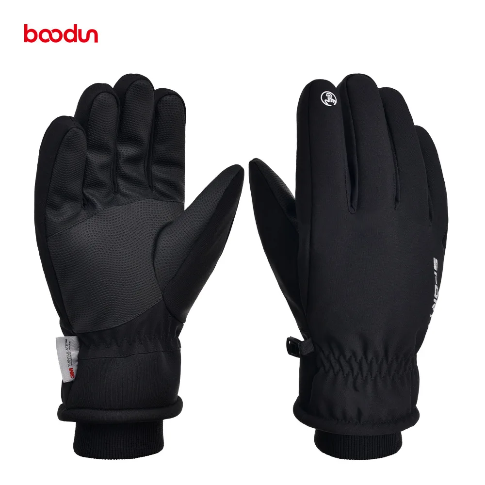 

BOODUN Winter Sport Ski Gloves Men Women Waterproof Warm Thermal Fleece Handschoenen Winter Windproof Touch Screen Snow Gloves