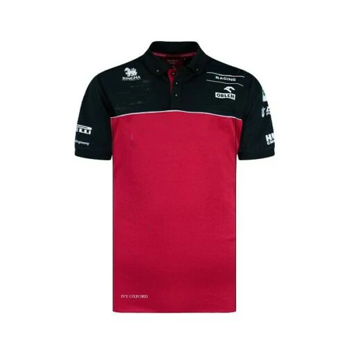 

2021 Summer F1 T-shirt Red Car Fan Racing Team Men's Short Sleeve Fashion Casual Top Clothes