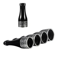 cigar ashtray holder mouthpiece 4 ring gauge silver black cigar accessories for cohiba puro 42 57ring with gift box