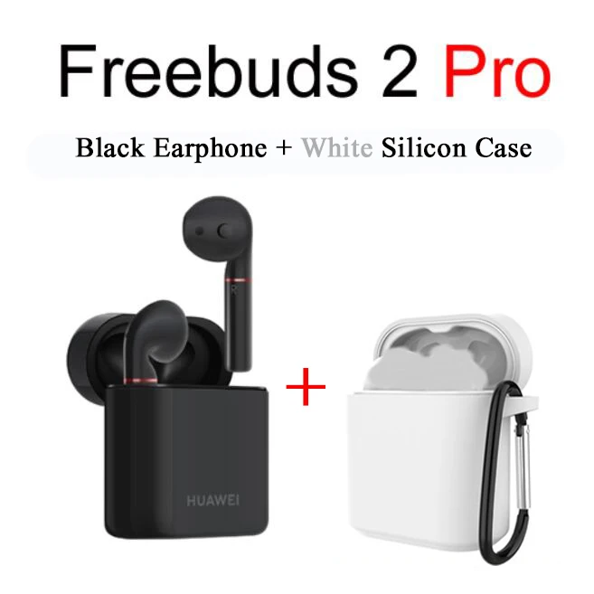 2 Pro-blk n wht case Huawei Freebuds 2 Pro Freebuds 2 беспроводные наушники Bluetooth с микрофоном Музыка сенсорный водонепроницаемый гарнитура двойной кран управление - Цвет: 2 Pro-blk n wht case