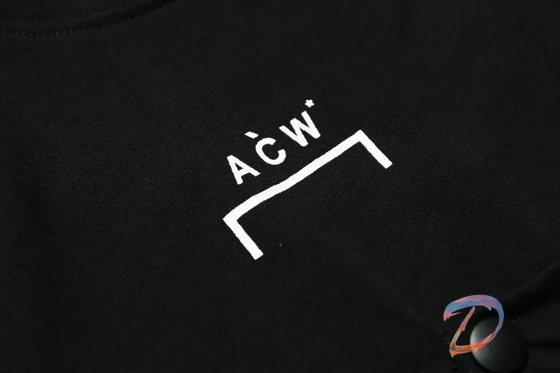 

Oversized ACW Digital Chest Button Short Sleeve T-shirts High Quality Round Neck Men's Clothes ACW Casual Women's T Shirt