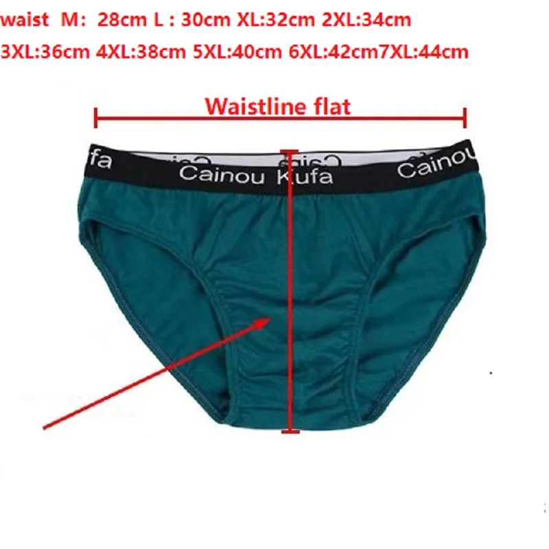 7Pcs/Lot Men'S Underwear Men'S Mid-Waist Briefs Cotton Loose And Breathable 7XL Large Size Briefs In Random Colors