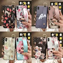 Wrist Strap Soft TPU Phone Case For Huawei P30 P20 Pro P40 Lite Mate 10 20 Pro 30 Nova 3i 5i Y9 2019 Honor 10 20 Flower Cover