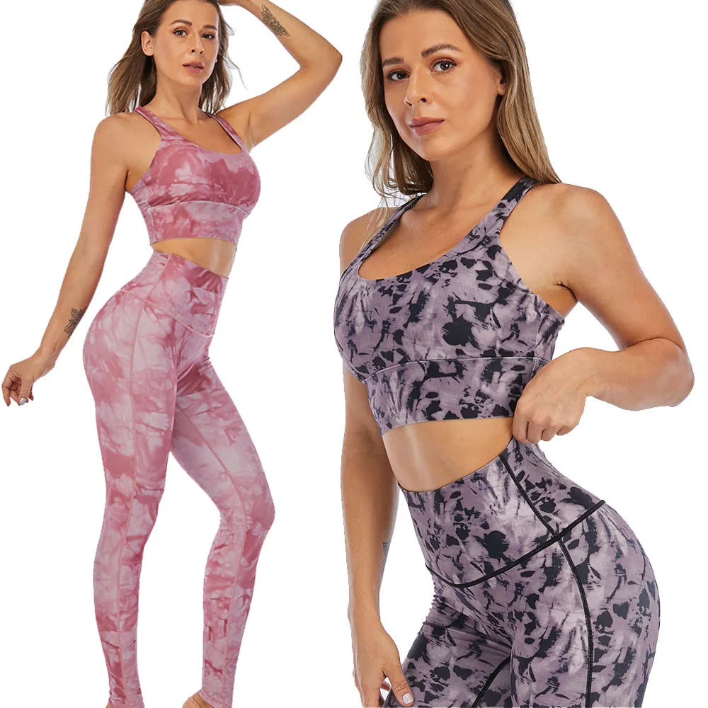 

2021 women's new sports bra with breast padded unrimmed underwear shockproof cross back yoga vest stretch sports top Design and