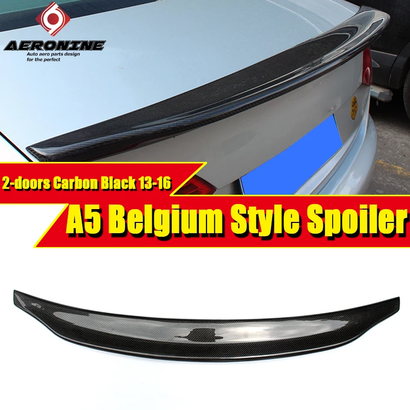 Задний спойлер для Audi A5 S5 высокое качество углеродное волокно 2DR задний багажника