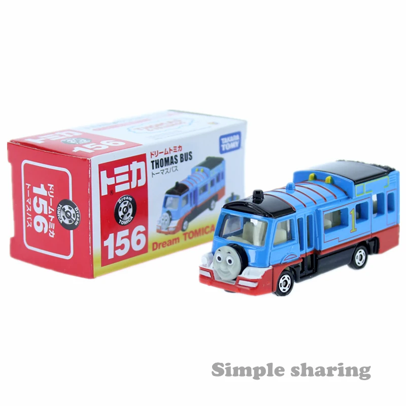 Набор моделей Takara Tomy Dream Tomica No.156 Thomas Bus литые миниатюрные автомобили забавные