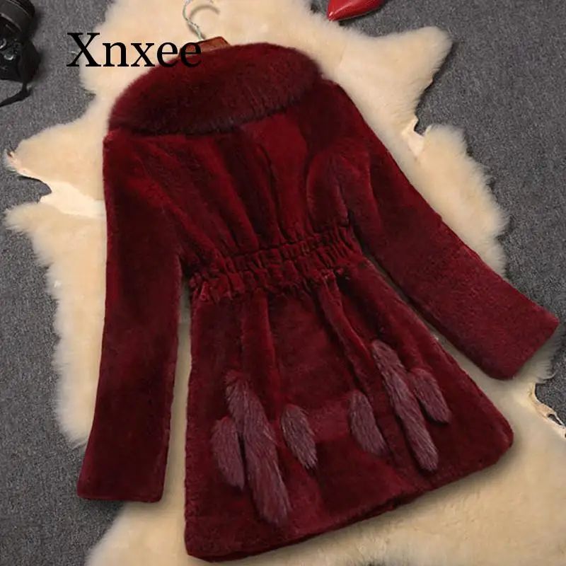 Женское модное меховое пальто большого размера 6XL новинка зимы 2020 женское
