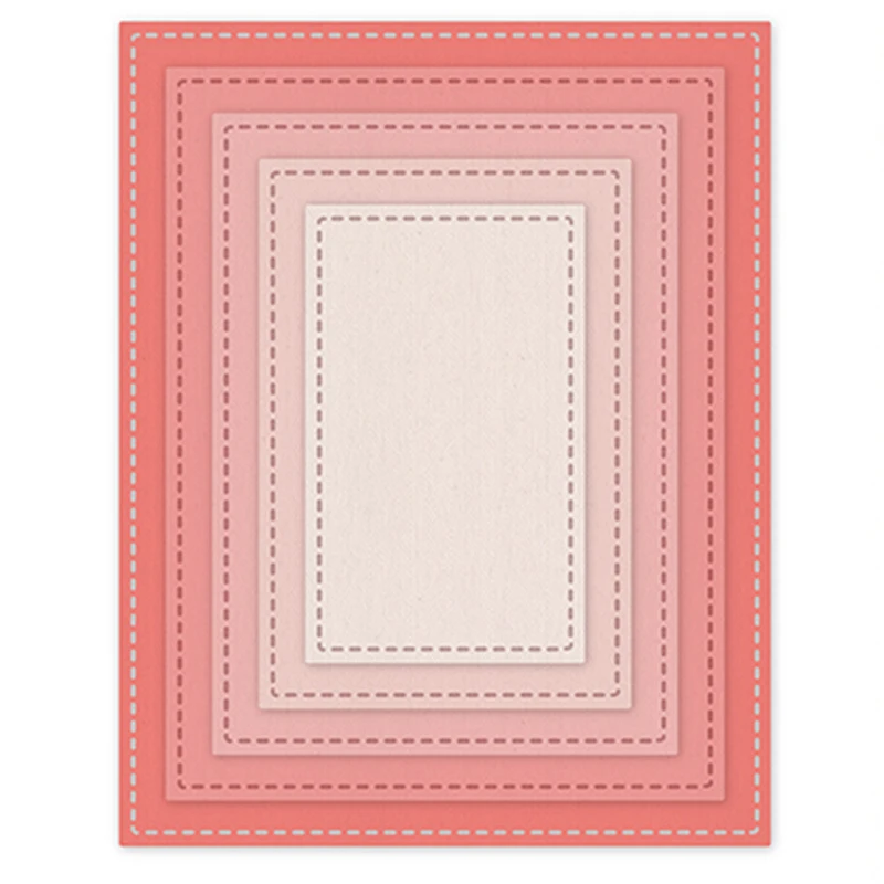 New Nesting Stitched Rectangle Frame 2020 Metal Cutting Dies for DIY Scrapbooking and Card Making Decor Embossing Craft No Stamp | Дом и сад