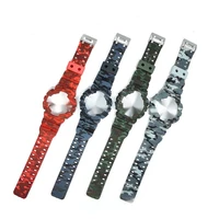 watch accessories resin strap 16mm camouflage for casio g shock gls gd ga110 ga100 gd120 mens and womens sports watch case