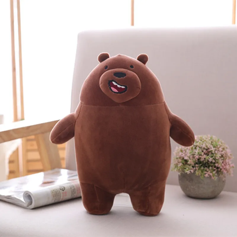 grizzly Милый мы вся правда о медведях мультяшный кулон Мягкая игрушка гризли панда белый медведь плюшевые игрушки мягкие Kawaii Плюшевые куклы для детей, высокое качество, подарок - Цвет: grizzly