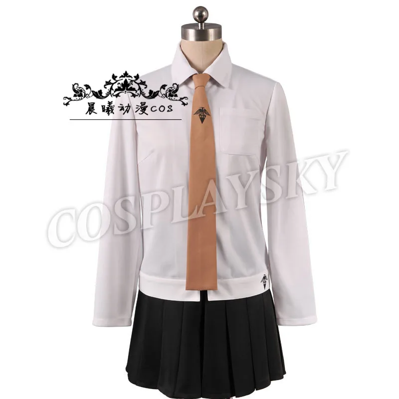 Danganronpa Dangan Ronpa Kirigiri kiuko полный комплект Косплей Костюм Униформа куртка+ рубашка+ юбка+ галстук+ перчатки фиолетовый парик