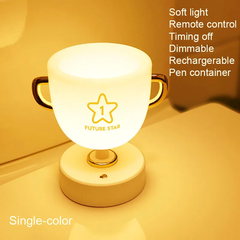 

LED night light USB Rechargerbal pen container reading studying table lamp light lamp mood lighting for bedroom