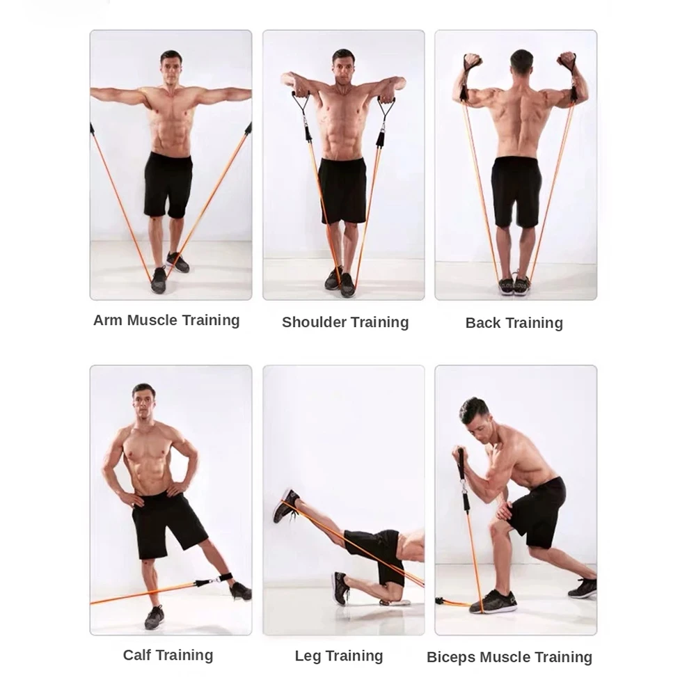 Латексные Эспандеры гимнастические дверные анкерные ремни на лодыжку с сумкой в