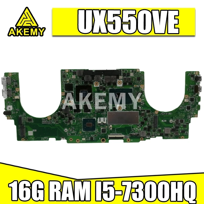 

Новинка для ASUS ZenBook Pro UX550VD UX550VW UX550V материнская плата для ноутбука REV: 2,0 I5-7300 cpu и 1050TI GPU материнская плата