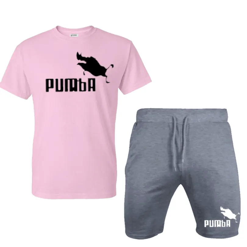 

2020 New Men Fashion Two Pieces Sets T Shirts+Shorts Suit Men Summer Tops Tees Fashion T Shirt High Quality Men Clothing.