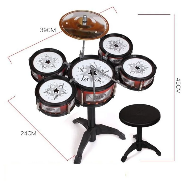 Musicale Trommel for Children Schlagzeug Professional Musical Tambour Set Instrument Percussion Instrumento Tambor Drum Kit enlarge