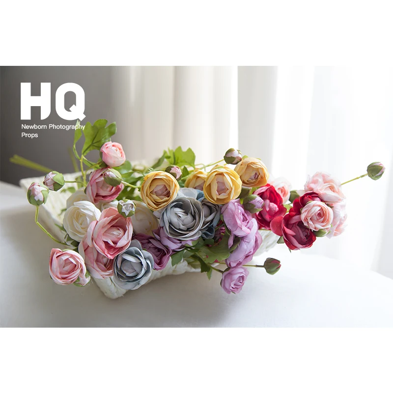 

Newborn Photography Artificial Flowers Baby Photoshooting Props INfant Photo Shot Studio Accessories