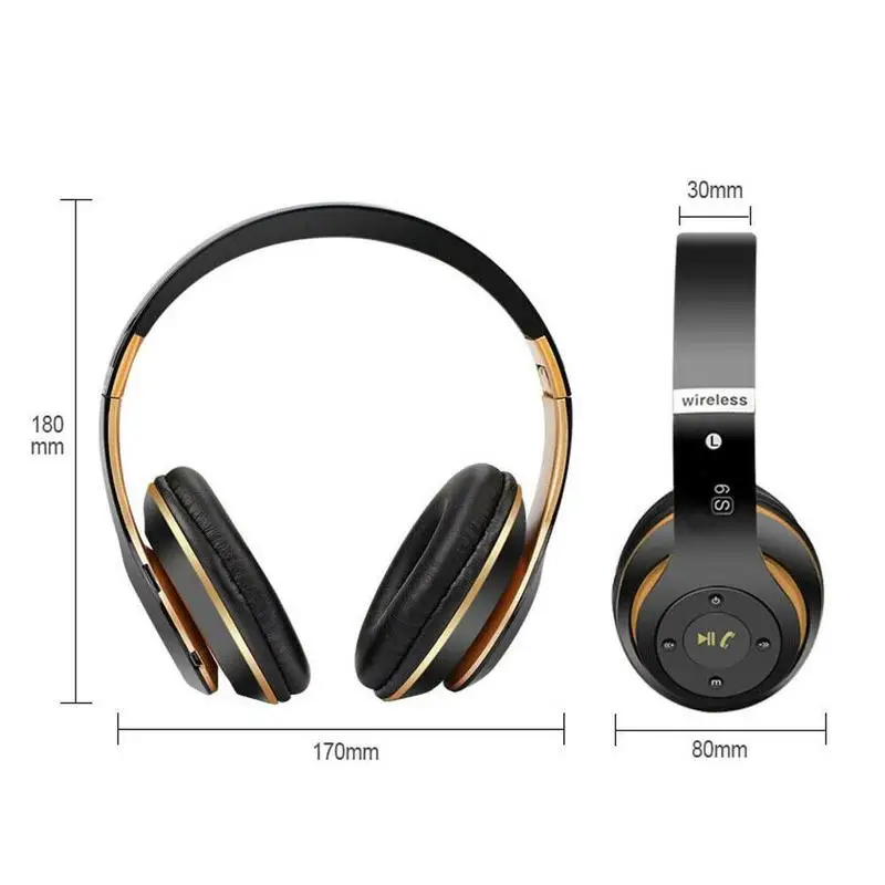 Складные беспроводные наушники с поддержкой bluetooth, TF карта, шумоподавление, беспроводные стерео гарнитуры, наушники с микрофоном