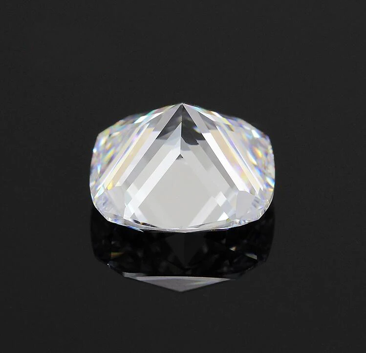 Тестовый положительный бренд Moissanite Diamond test positive 8*8 мм 2.4CT F Color VS1 отличная
