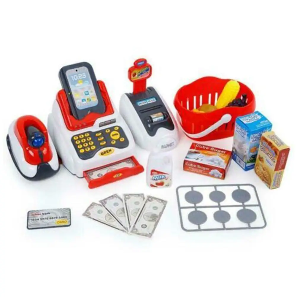 Дети моделирование кассовый аппарат калькулятор касса Микрофон Звук ролевые