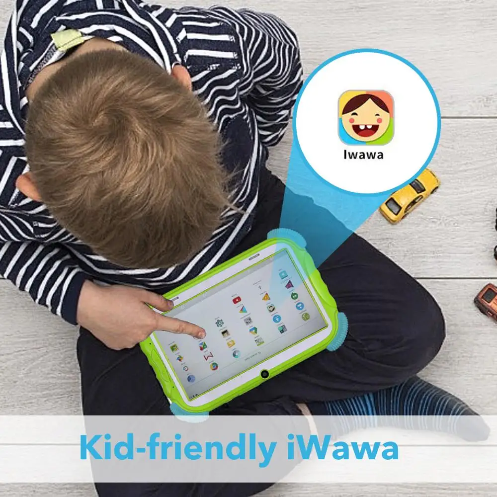 Детский планшет 7 дюймов Android 8,1 16GB Babypad Edition PC с Wifi и камерой GMS Сертифицированный поддерживаемый детский чехол-подставка