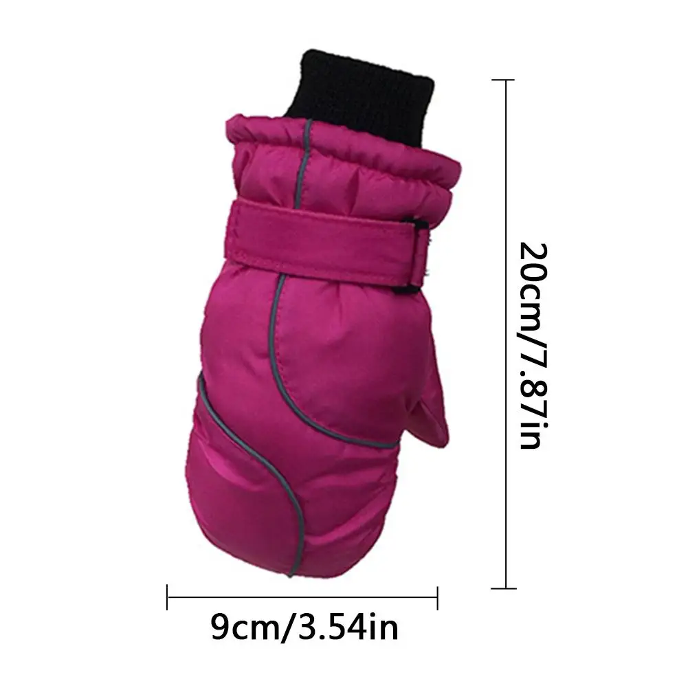 Children Thicken Ski Gloves Windproof And Waterproof Winter Warm Snowboard Snow Windstopper Glove For | Мать и ребенок