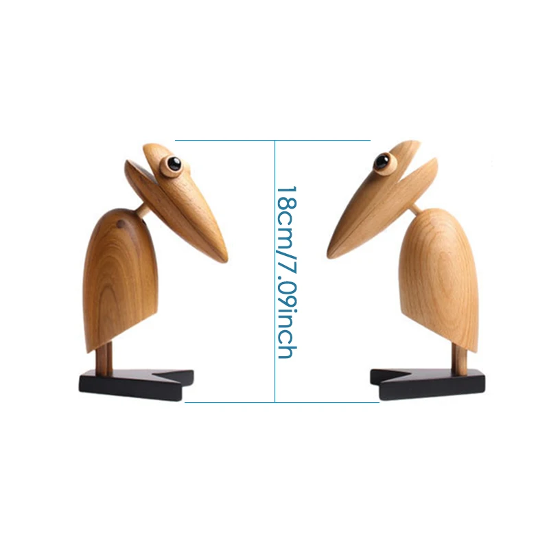 

Southeast Asian Style Solid Wood Doll Ornaments Classic Woodpecker Model Creative Desktop Decoration Gifts Doll Photography Prop