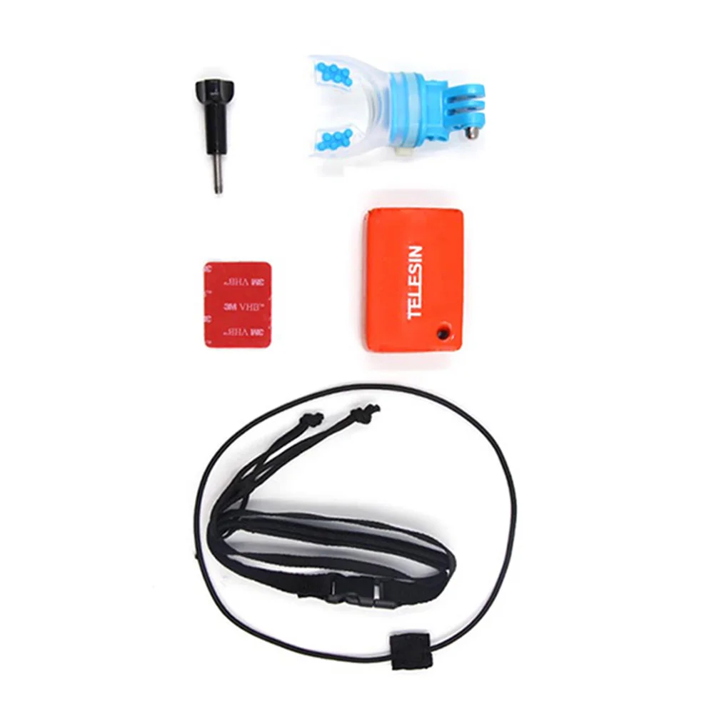 TELESIN крепление для камеры для серфинга+ Поплавковый ремешок для GoPro SJCAM Xiaomi YI 4K DJI Osmo аксессуары для действий
