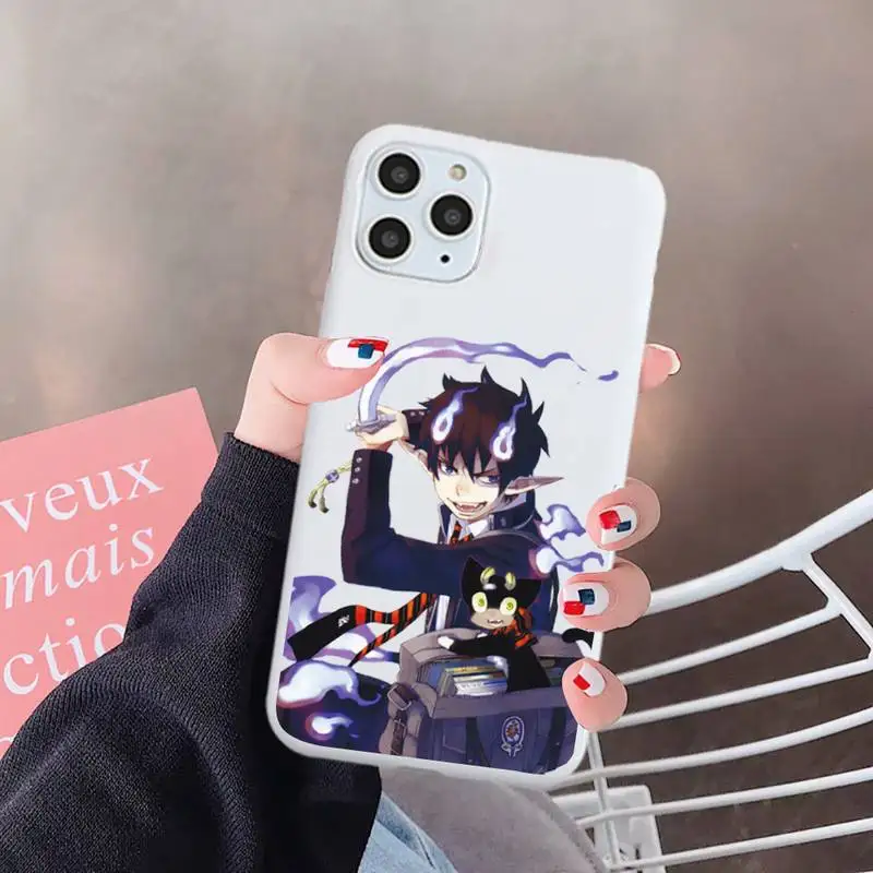 

Blue Exorcist CustomerAnime Phone Case Candy Color for iPhone 6 7 8 11 12 s mini pro X XS XR MAX Plus
