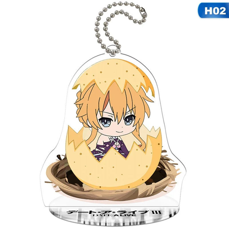 Anime Key Chain Date A Live Yoshino Cosplay Acrylic Keychain Yatogami Tohka Tokisaki Kurumi Pendant Chaveiros Llaveros | Украшения и