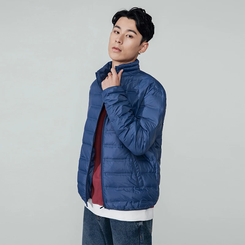 VOMIT модный мужской пуховик ультра-светильник осенний и зимний Повседневный