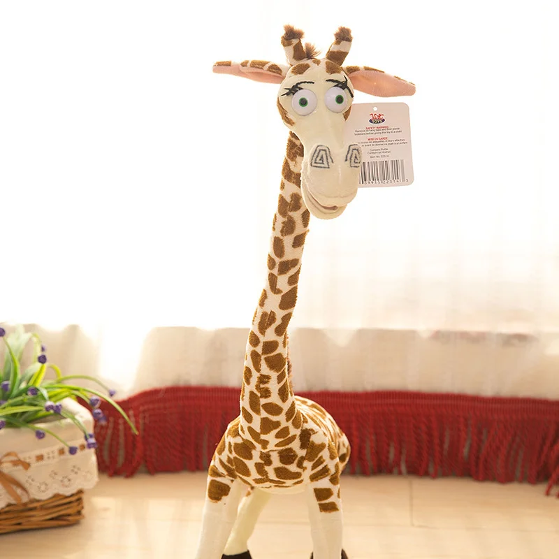 

Simulation Madagascar Giraffe Plush Toys Standing Forest Animal Exquisite Patterns Cute Expression Bedding Cushion Kids Pillow