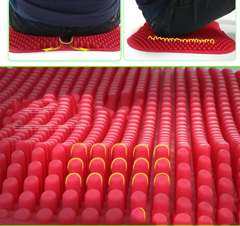 3D Силиконовое сиденье подушки Массажная подушка для автомобильного кресла