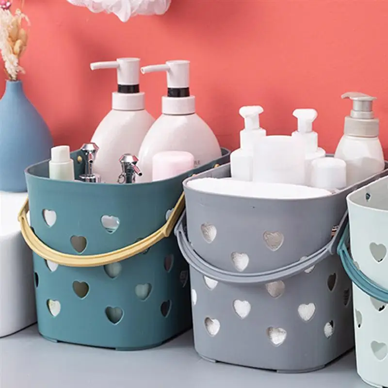 

1pc Plastic Organizer Storage Basket Shower Caddy Bin Organizer with Handles