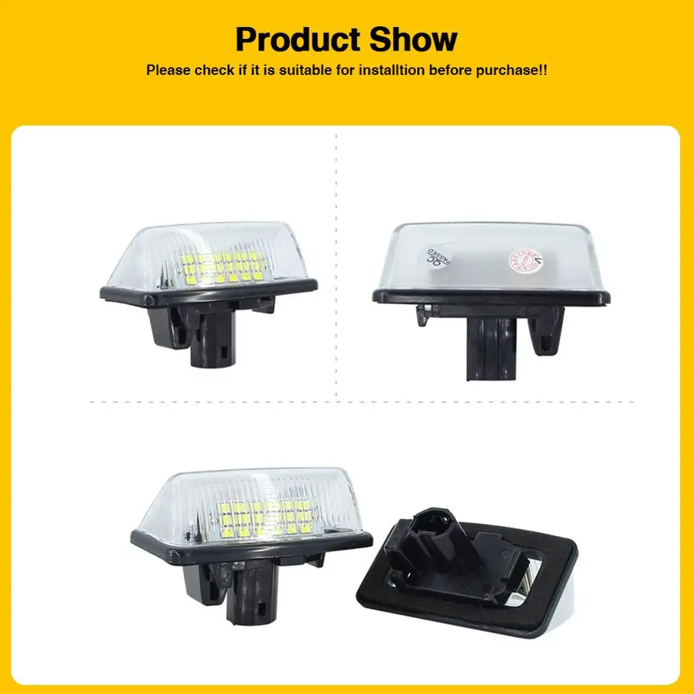 Светодиодные лампы для номерного знака Toyota учитывают номерной знак X G130