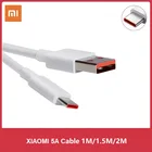 Оригинальный кабель Xiaomi типа C 5A, шнур для быстрой зарядки турбо, 1 м1,5 м2 м для MI 11 10 9 Pro 10T Lite Redmi K40 K30 Note 9 Pro