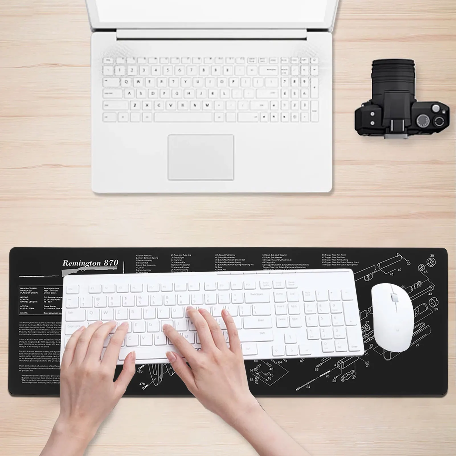 Большой игровой коврик для мыши клавиатуры и резиновый большой Настольный