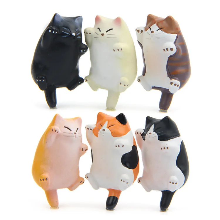 Cute Refrigerator Sticker 3D Ornament Cartoon Animal Fridge cat Shaped Magnetic Decoration | Дом и сад