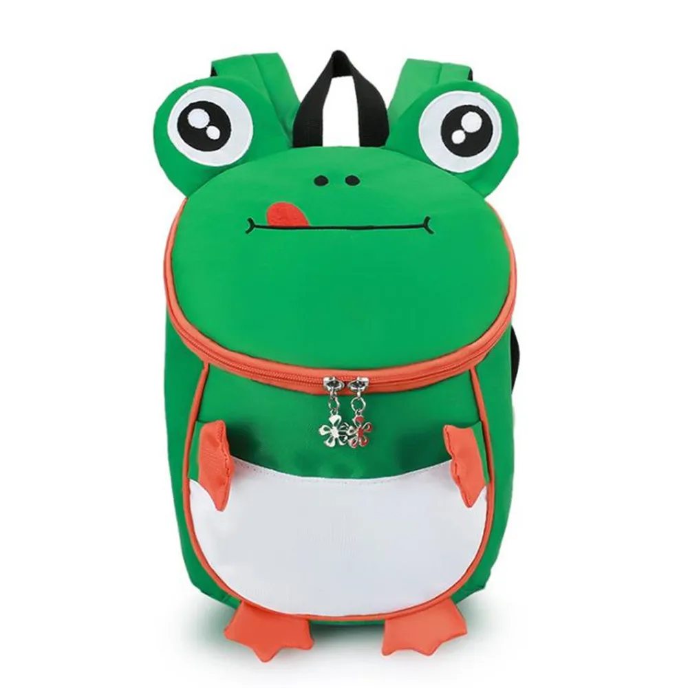 New Children Backpacks Childlike Cute Animal Shape Kindergarten School Bag Boys Girls Cartoon Little Frog Out Fashion Backpack | Багаж и
