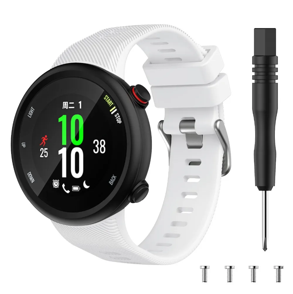 Силиконовый ремешок для Garmin Forerunner 45 45 s, умный ремешок для часов, спортивный сменный Браслет, цветной браслет Correa с инструментом