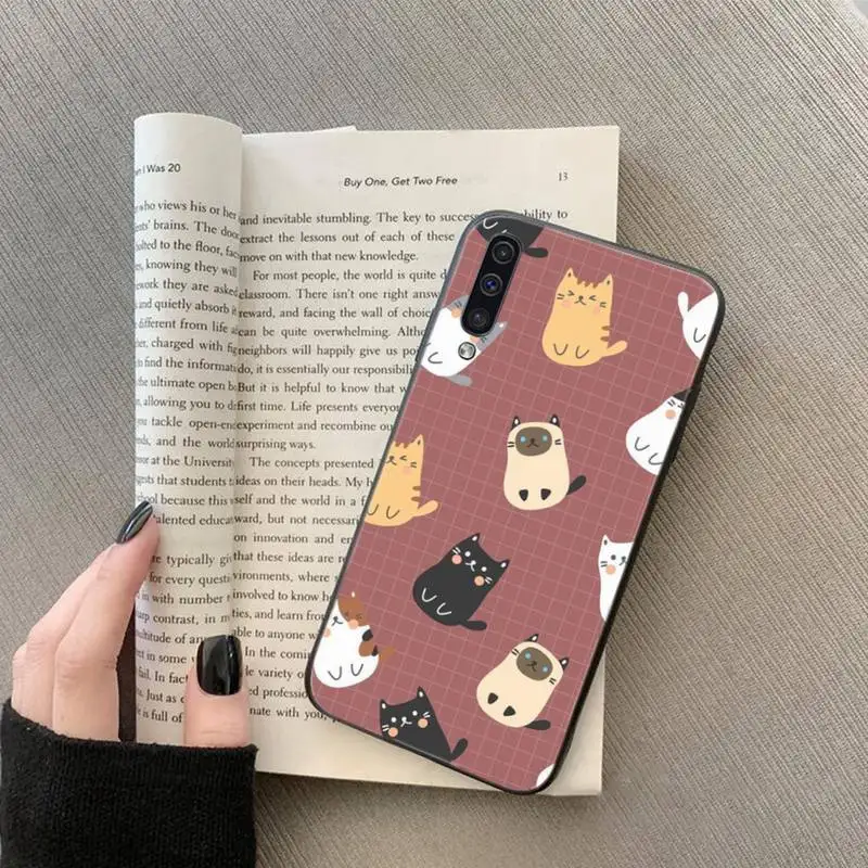 

Cat Cute Kitten Phone Case For Samsung galaxy S 7 8 9 10 20 edge A 6 10 20 30 50 51 70 note 10 plus