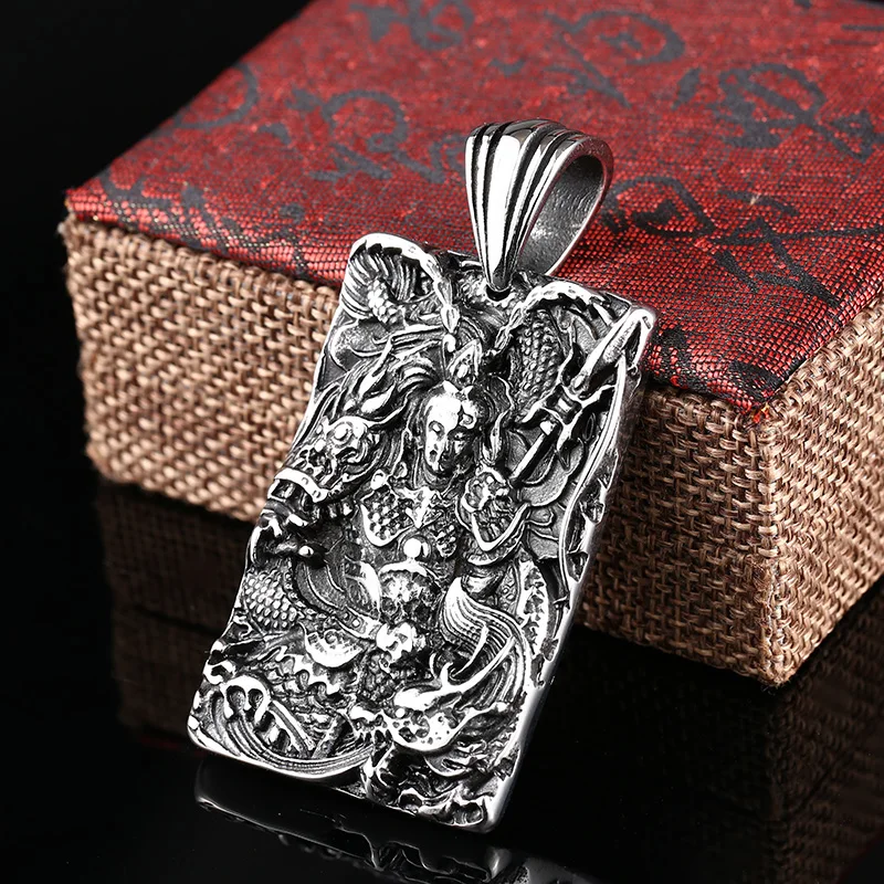 Нержавеющая сталь Китайский национальный стиль Байкер кулон модное винтажное