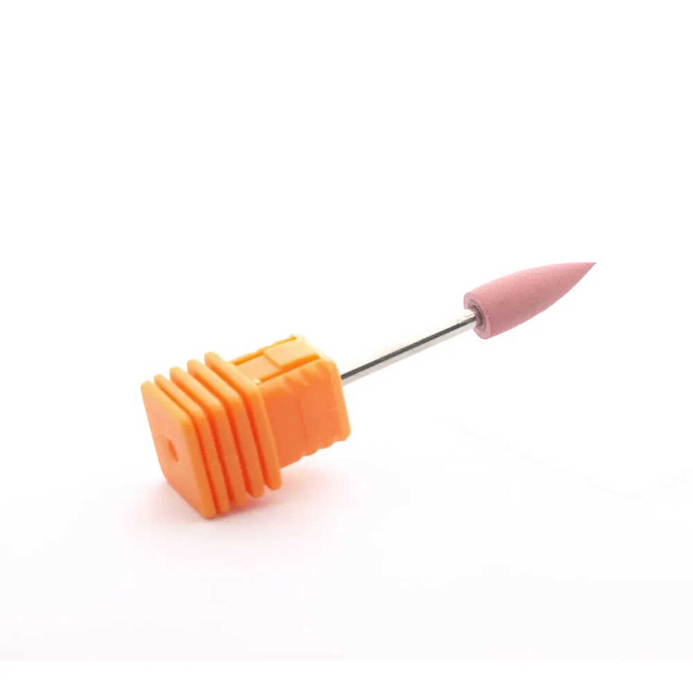 Pink 400Grit KIMAXCOLA силиконовый полировщик шлифовальные станки для ногтей сверла для электрического маникюрного станка для сглаживания инциальной полировки высокое качество - Цвет: Pink 400Grit