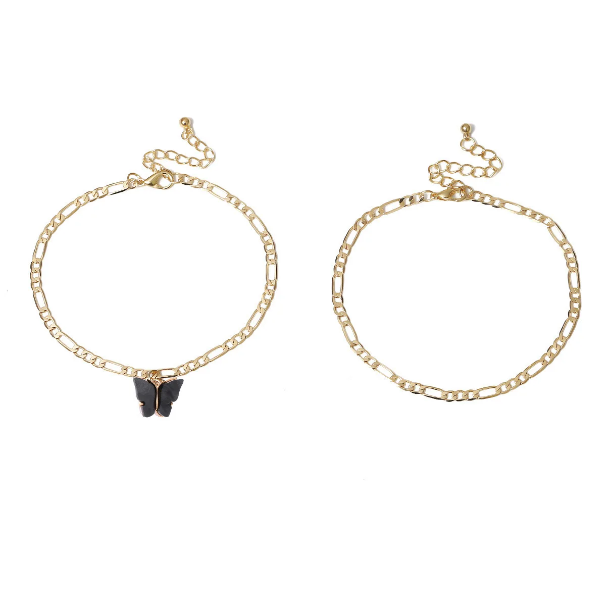 

Fashion Multilayer Cute Butterfly Anklets for Women Bohemian Simple Anklet Gold Color Chain Ankle Bracelet on Leg Vintage