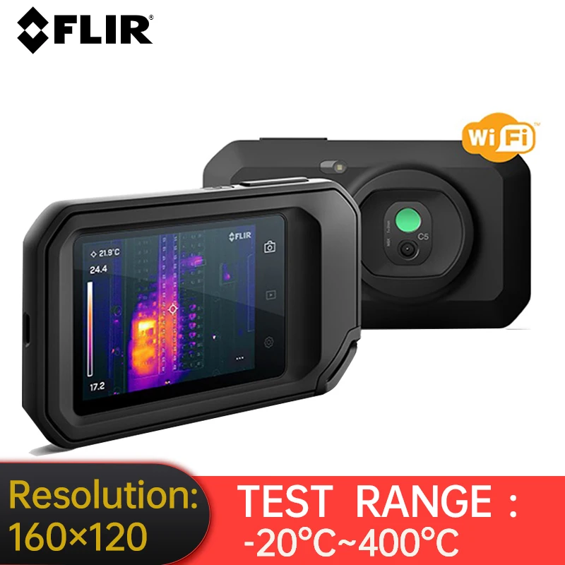 FLIR C5 тепловая камера Профессиональная Wi Fi и облачная функция 6 сенсор компактный