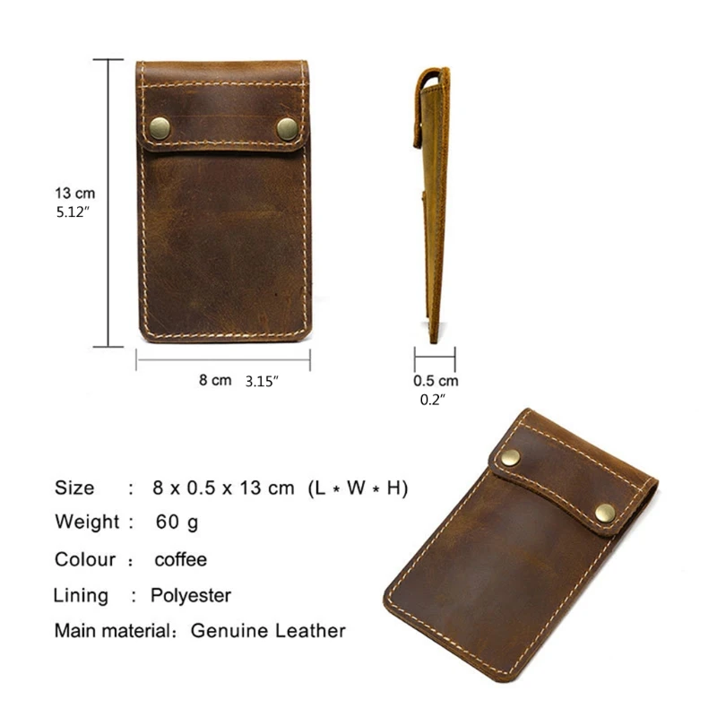 

066C Particular Leather Single Watch Pouch Creative Father Day Storage Holster Gift