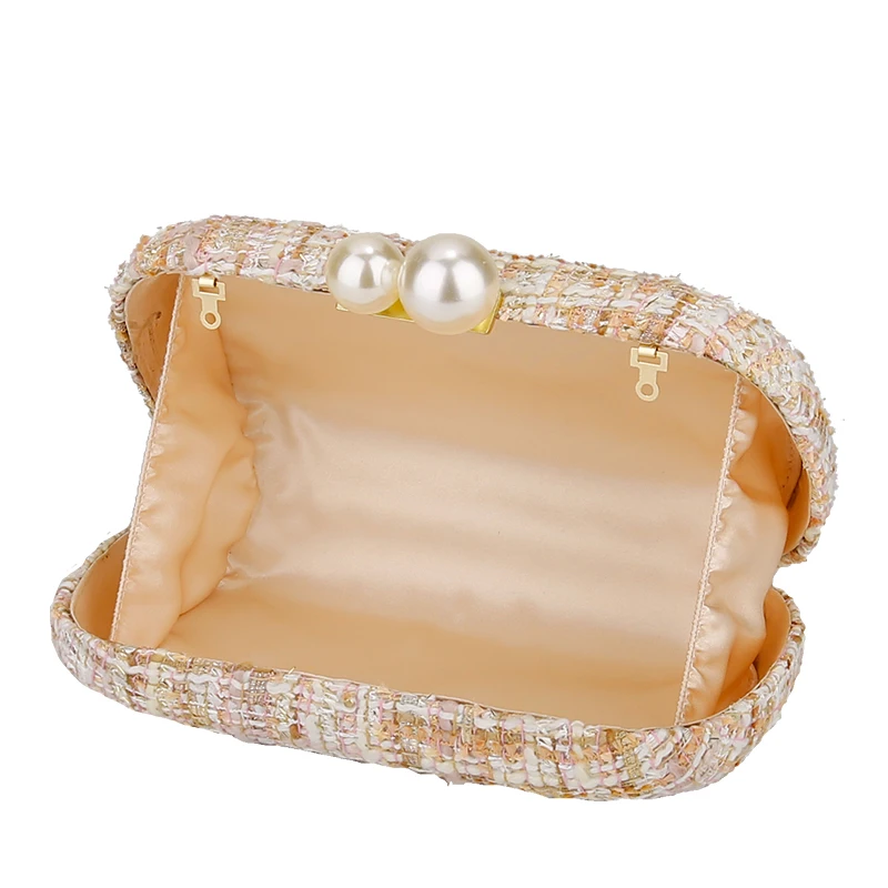 Жемчужный клатч тканая вечерняя сумка на цепочке мини-сумка элегантная сумочка