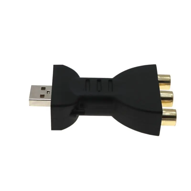 Аудио-адаптер USB мужчина к 3 RCA Женский Разъем Портативный Go слот для карт памяти |